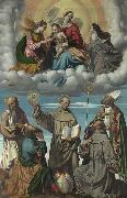 MORETTO da Brescia The Virgin and Child with Saint Bernardino and Other Saints USA oil painting artist